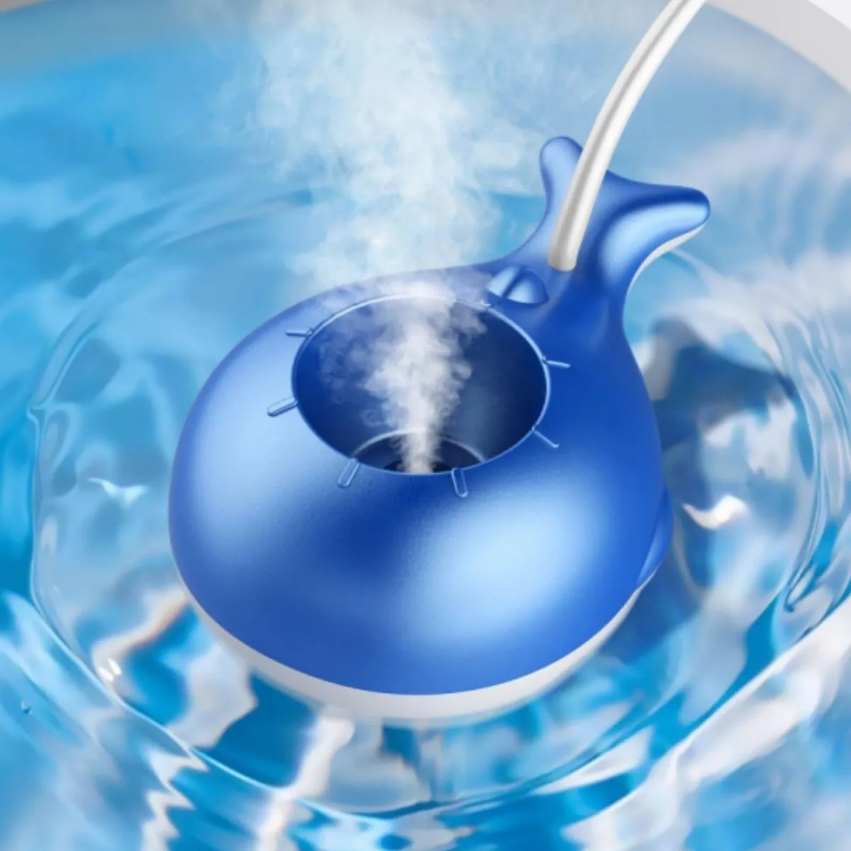  Portable Small Humidifier Dual Nozzle Whale Tankless — product photo