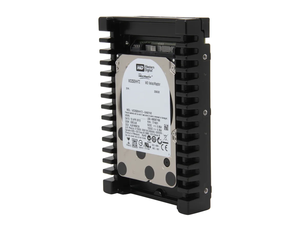 Western Digital Western Digital WD2500HHTZ VelociRaptor 250GB 10000 RPM 64MB SATA 6.0Gb/s 3.5" internal hard drive — product photo