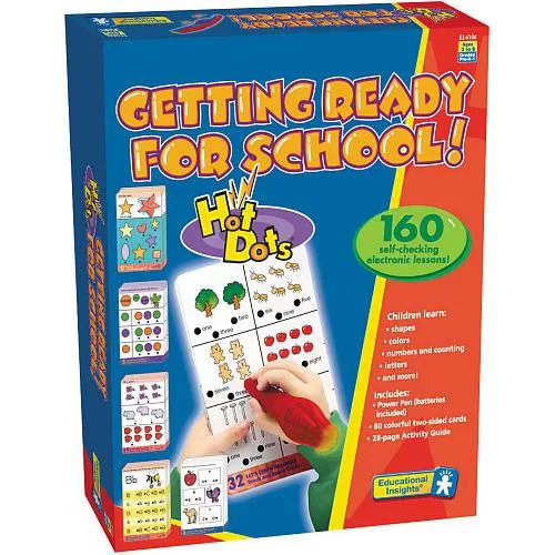 Educational Insights Educational Insights 6106 Hot Dots Jr Getting Ready for School Set — product photo