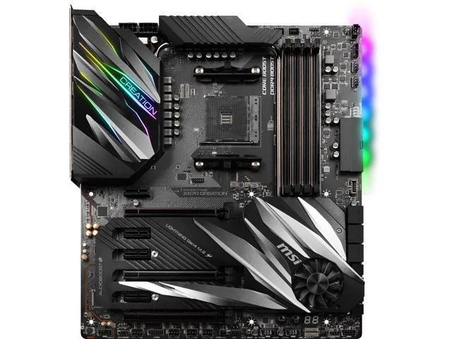 MSI MSI Prestige X570 Creation SATA 6Gb/s M.2 USB 3.2 Wi-Fi 6 Extended-ATX AMD motherboard — product photo