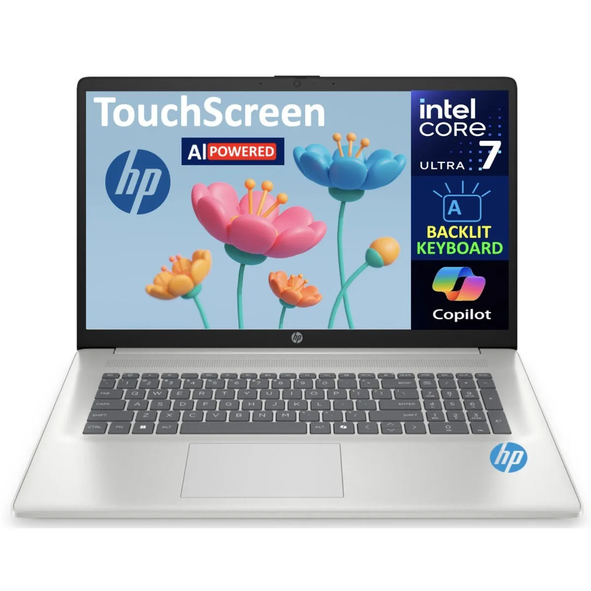 HP HP 17-cn4000 2-in-1 Laptop 17.3" HD Touch Ultra 7-255U 16GB 1TB SSD — product photo