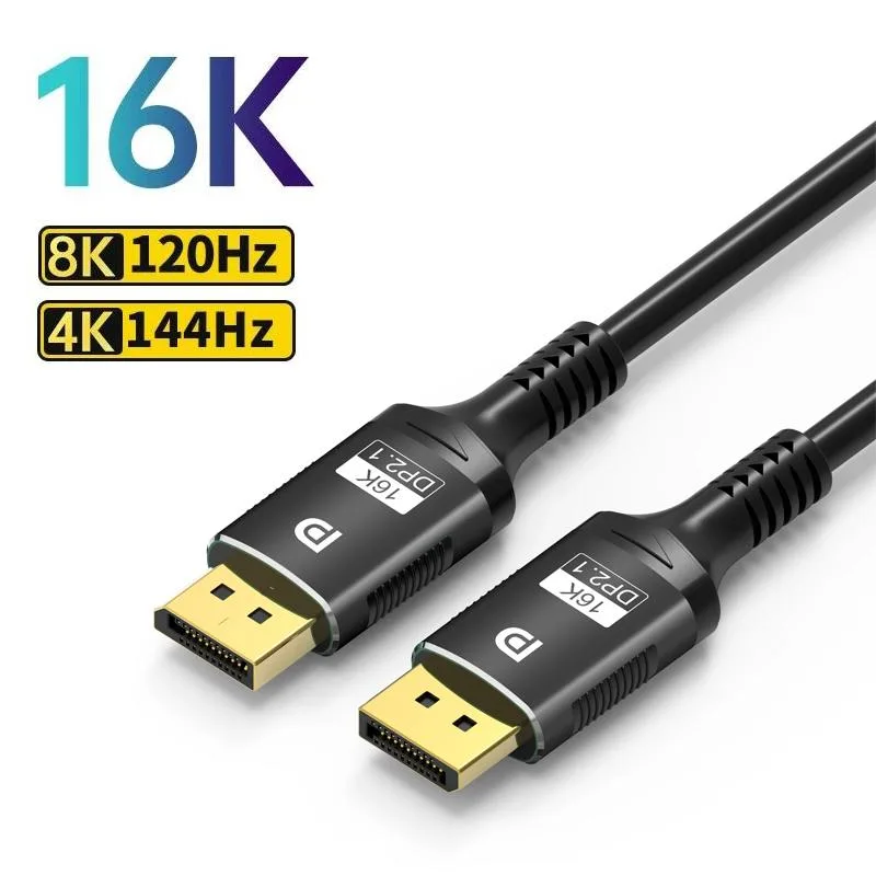 LUOM LUOM TJ-A285BK DisplayPort 2.1 Cable 3.3 ft 80Gbps 16K@30Hz — product photo