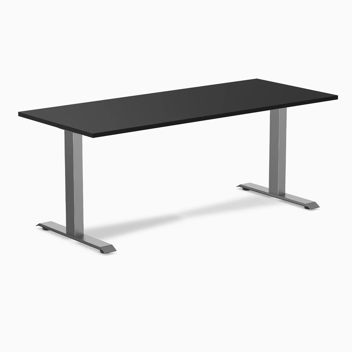 Desky Desky Zero Laminate Office Desk Black Space Gray 70.9 x 29.5 in — product photo