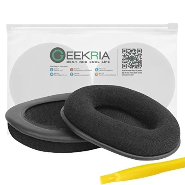 Geekria Geekria Comfort Velour Ear Pads for Sony MDR Headphones (Black) — product photo