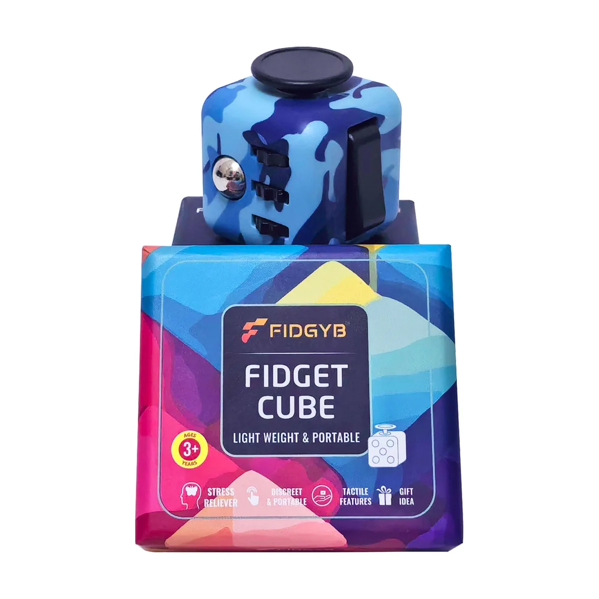  Cube Fidget Stress Relief Toy Camo — product photo