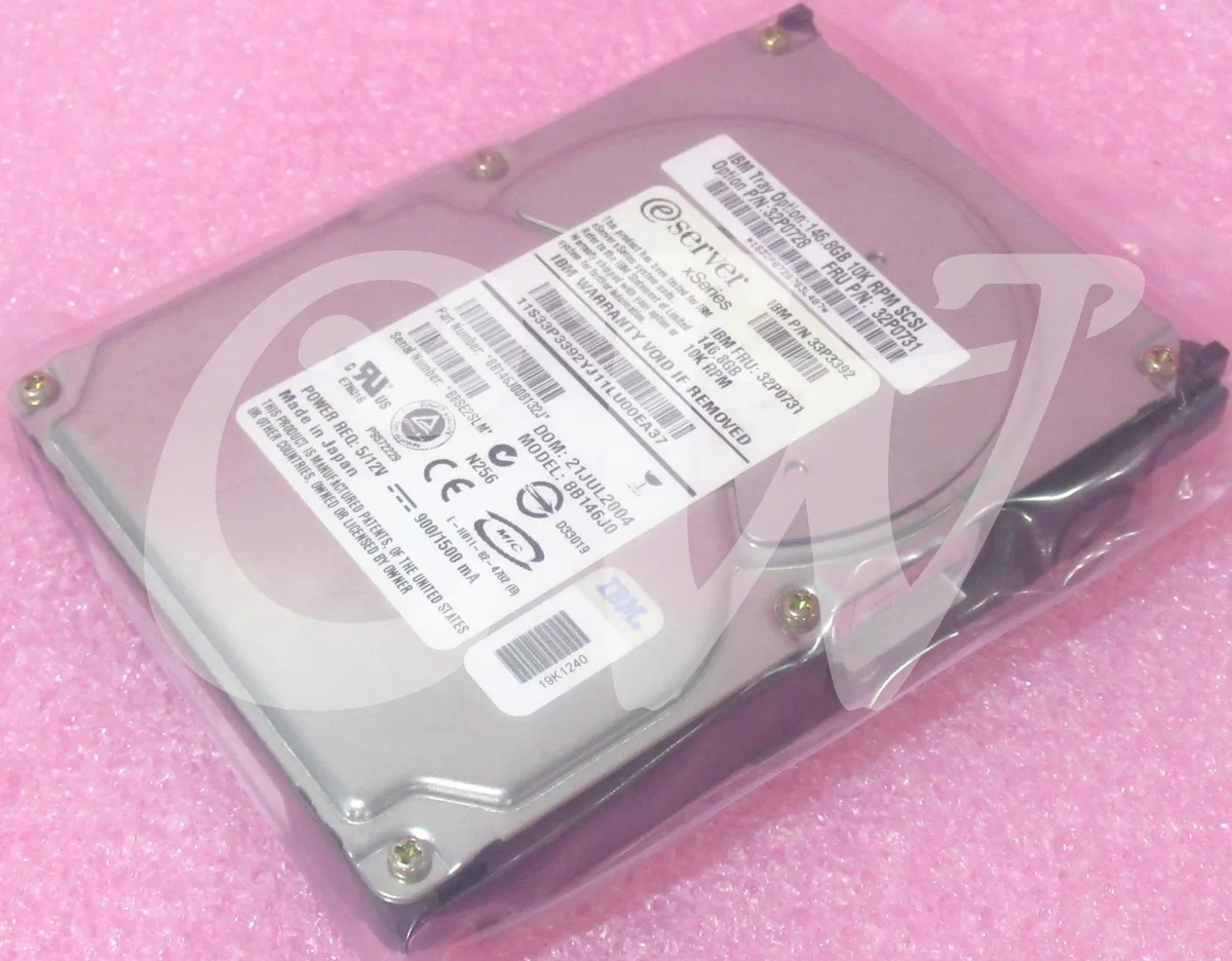 IBM IBM 8B146J0 146.8GB 10000RPM Ultra-320 SCSI 80-Pin 3.5" internal hard drive — product photo
