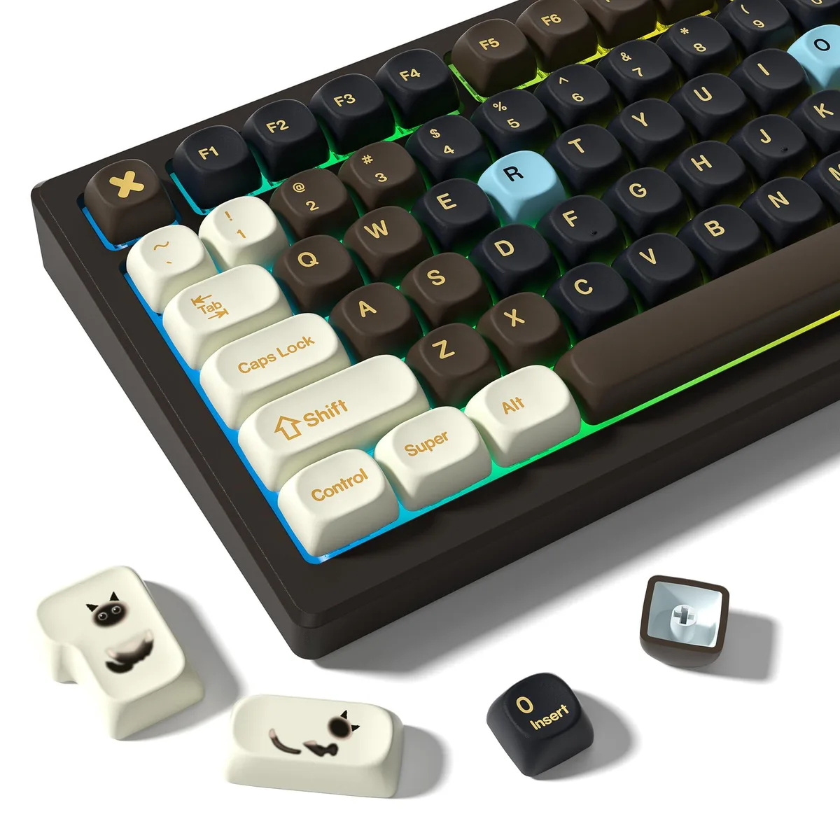 Womier Womier 132-Key MOA PBT Keycap Set Cream Brown — product photo