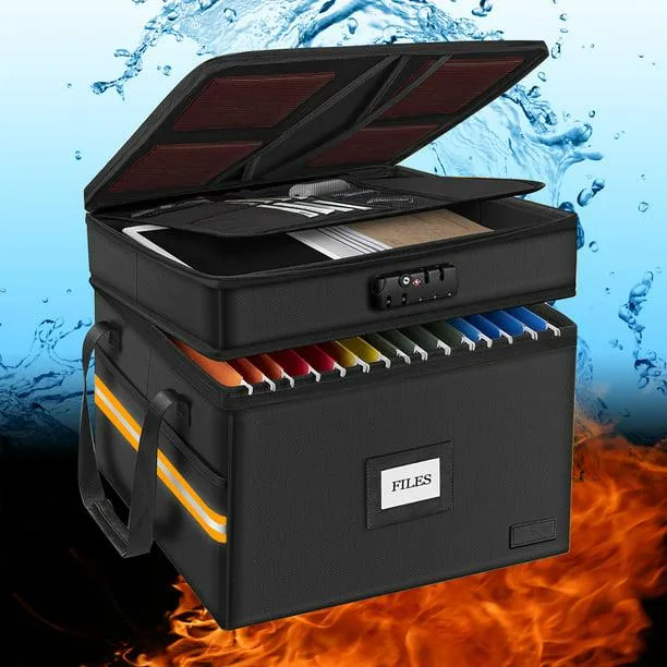hometeczone hometeczone Fireproof Document Safe 17x14x13.4in 2000°F Combination Lock 2-Layer — product photo
