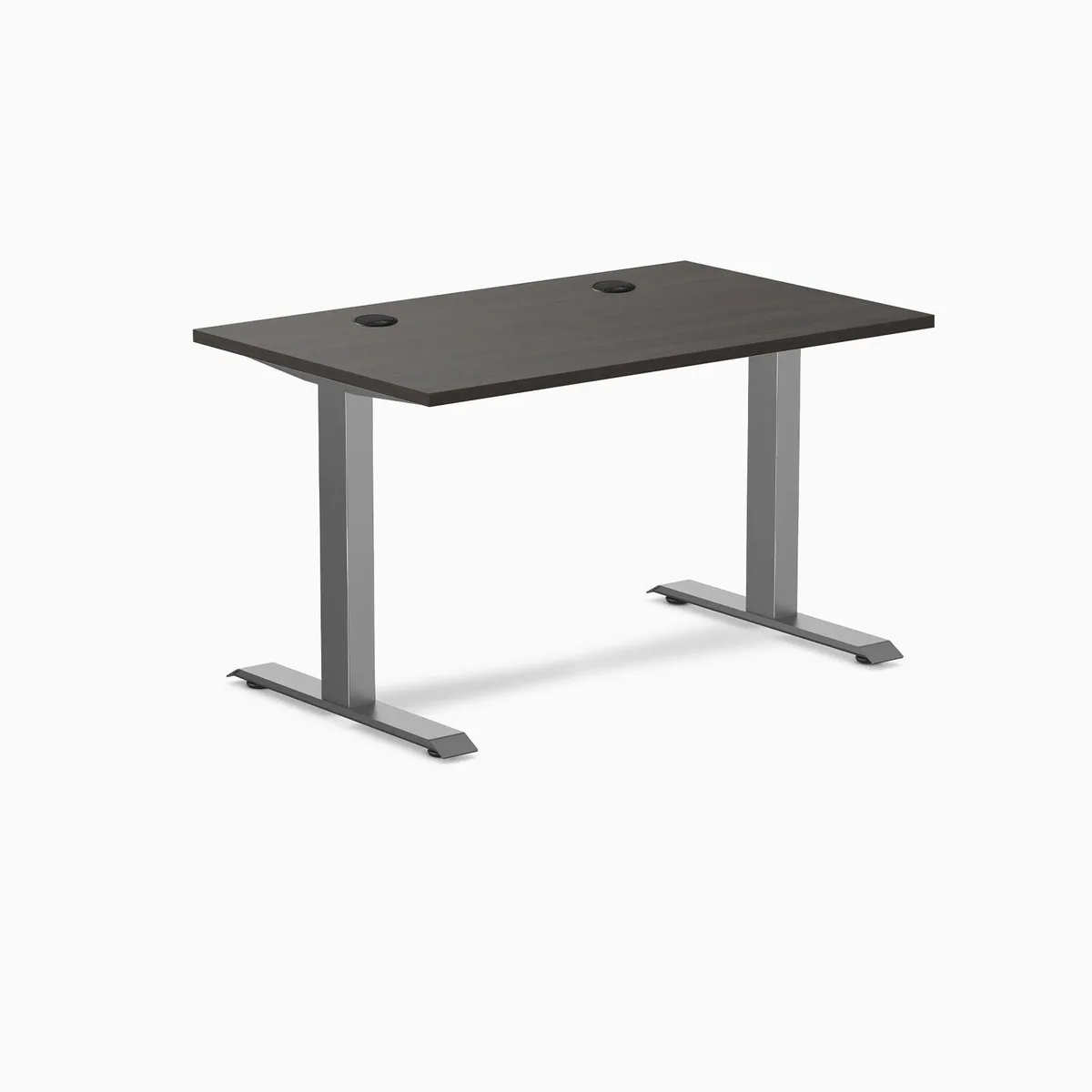 Desky Desky Zero Laminate Office Desk Burnished Wood 47.2 x 29.5 in Space Gray — product photo