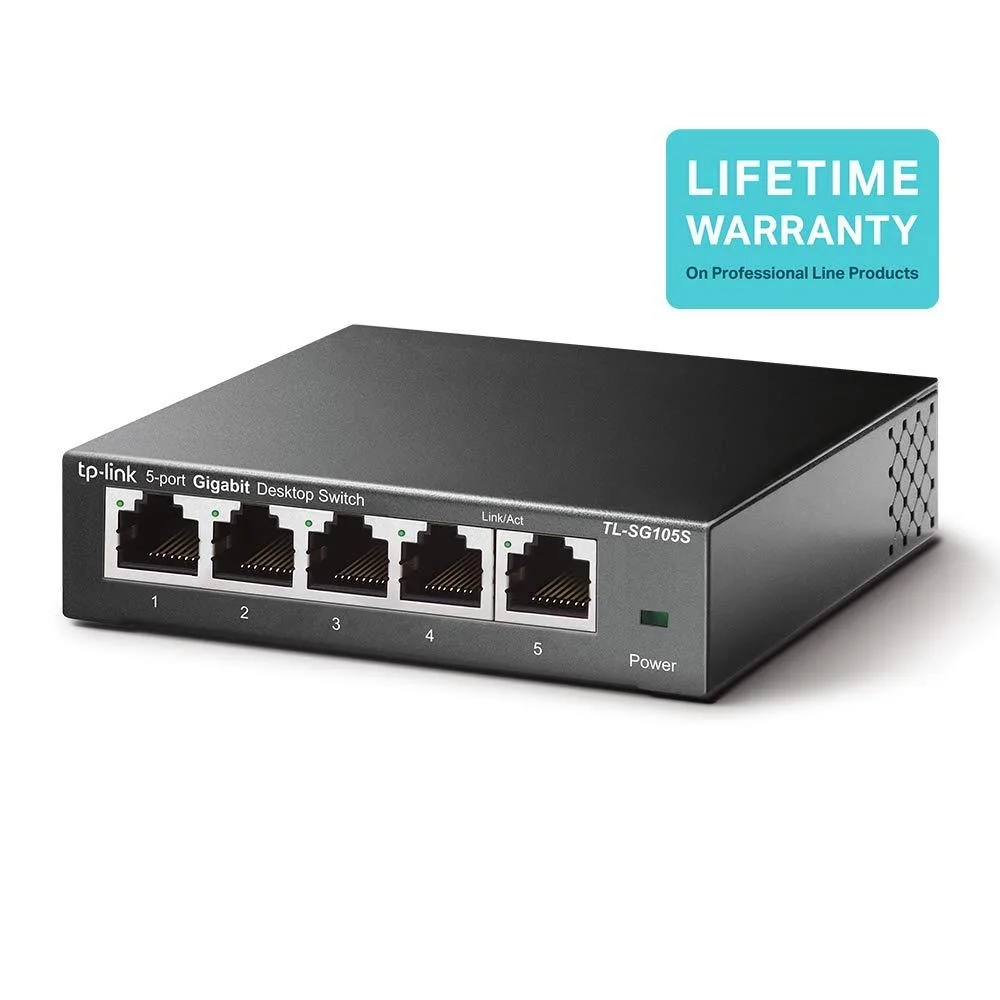 TP-Link TP-Link TL-SG105S 5-port 10/100/1000 network switch — product photo