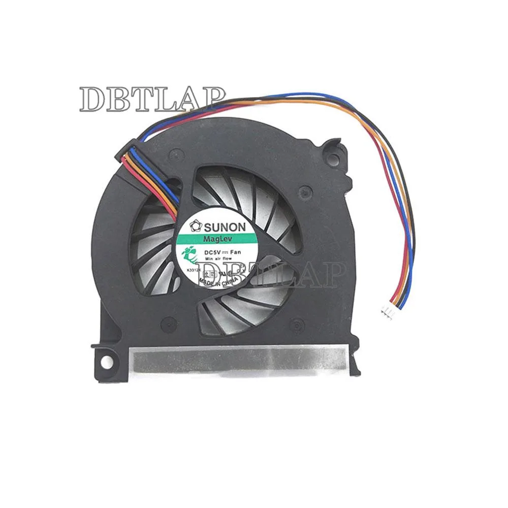 Small black plastic laptop CPU cooling fan with wire connector
