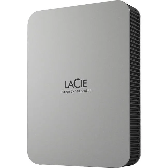 LaCie LaCie STLP4000400 4TB portable hard drive Moon Silver — product photo