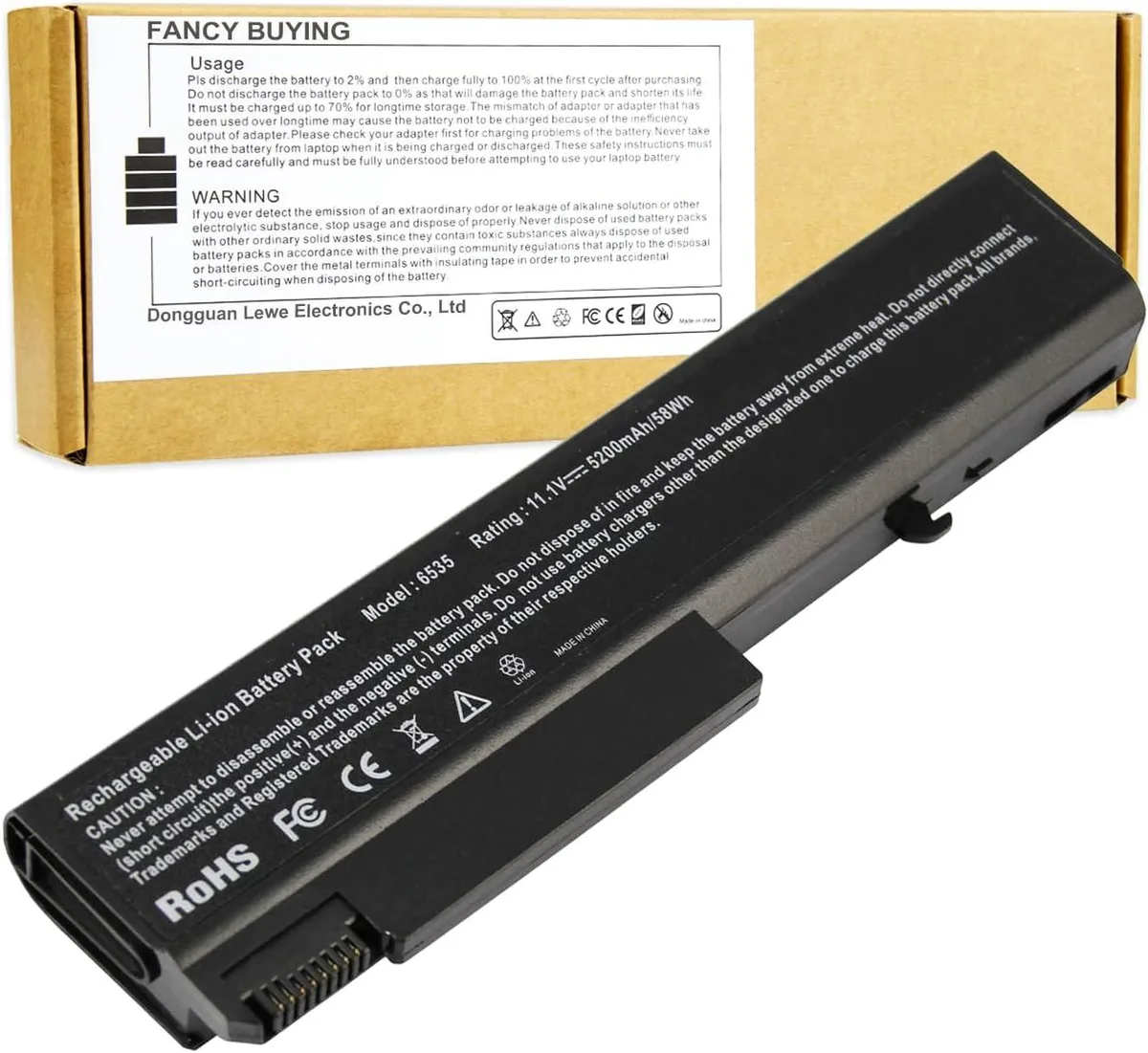 PISKEKAT PISKEKAT HSTNN-UB69 6-cell 5200mAh 11.1V laptop battery — product photo