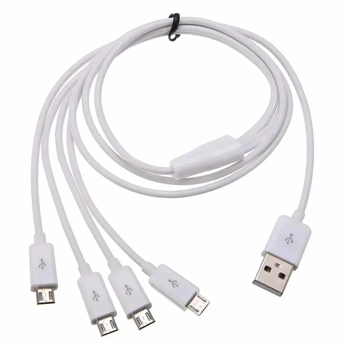 SMUGDESK SMUGDESK 4-in-1 Micro USB Splitter Cable 1.64ft White — product photo