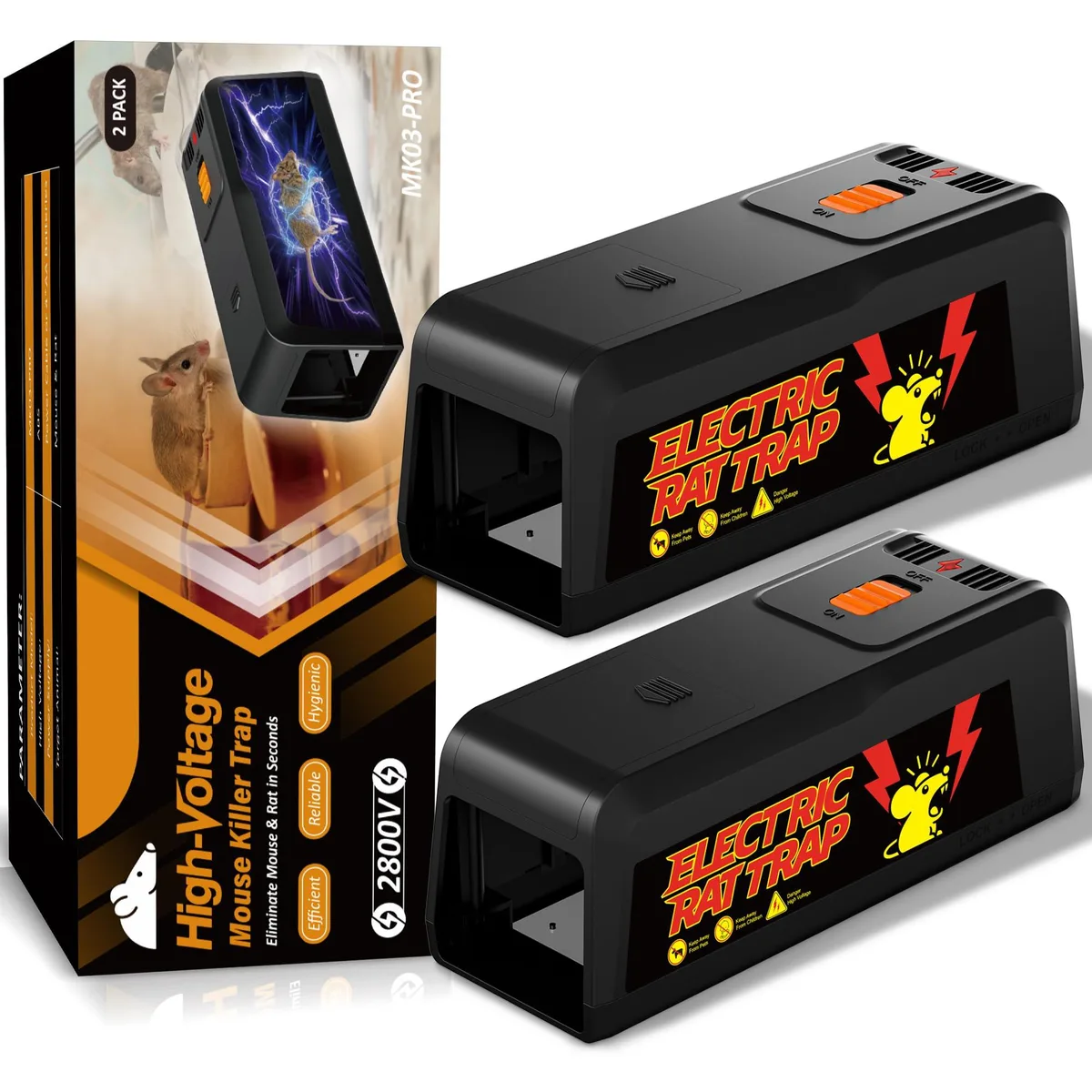 A rectangular plastic box with a tunnel entrance and a sliding tray at the back