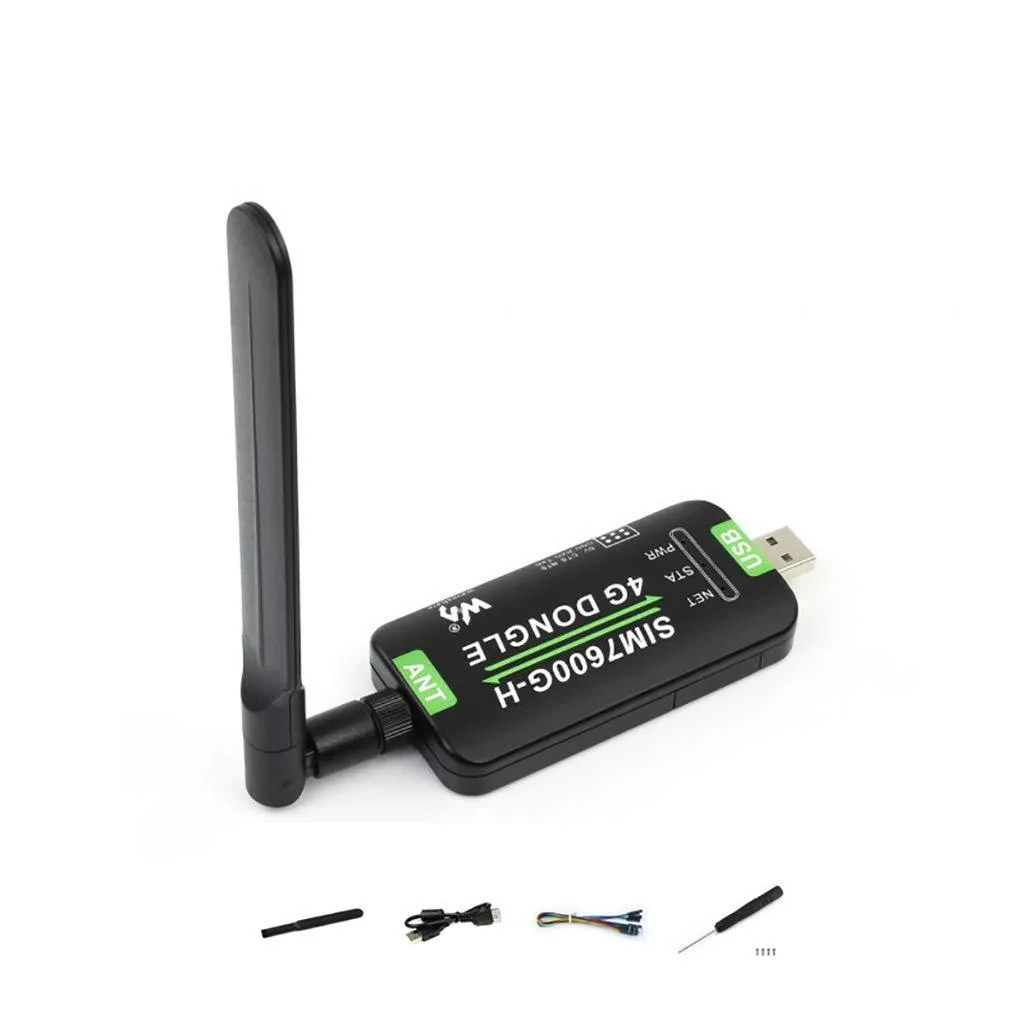 LORDWORLD LORDWORLD SIM7600G-H 4G Dongle Development Board with Antenna — product photo