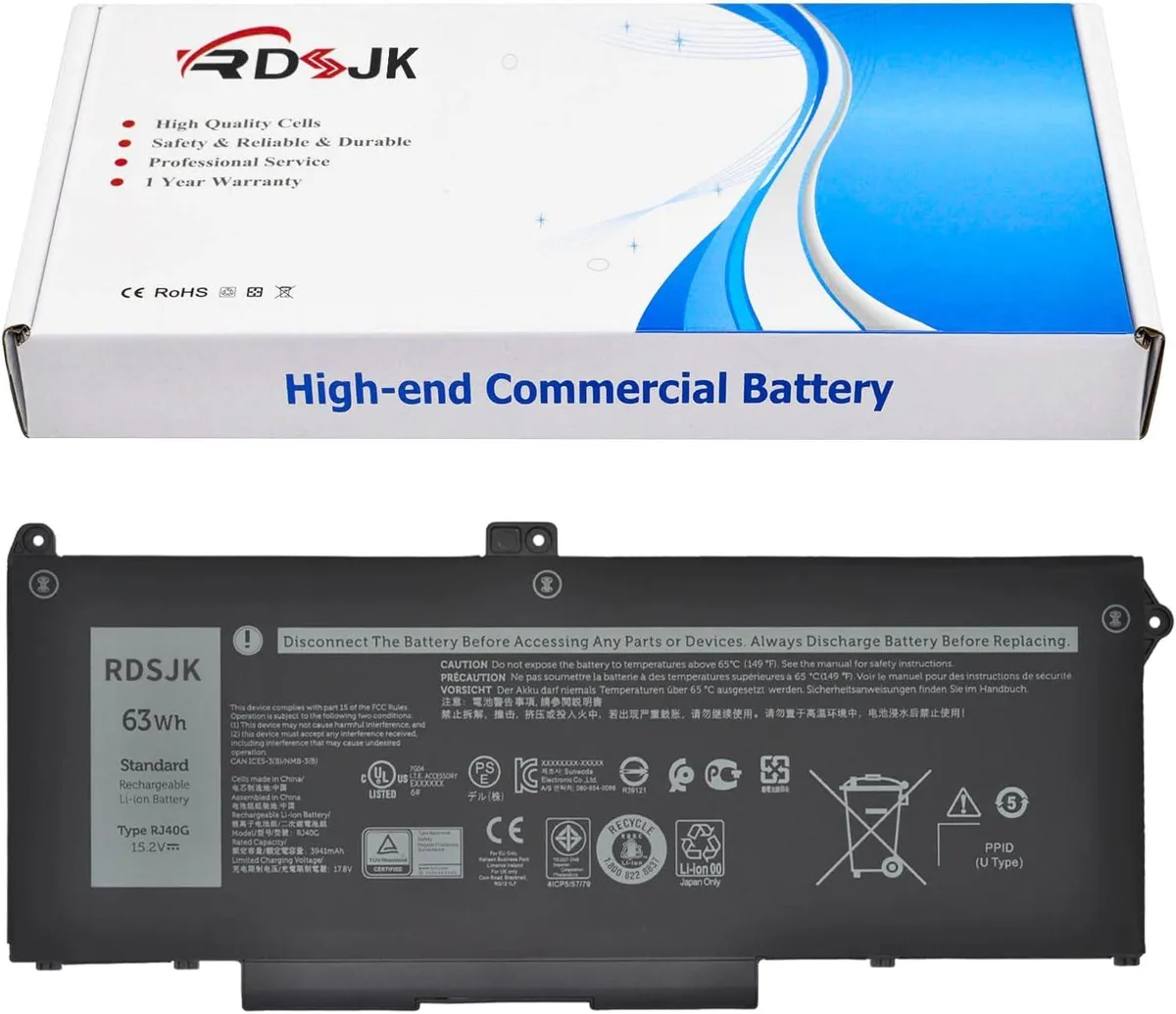 NShi NShi 63Wh laptop battery for Dell Latitude 5420 5520 Precision 3560 — product photo