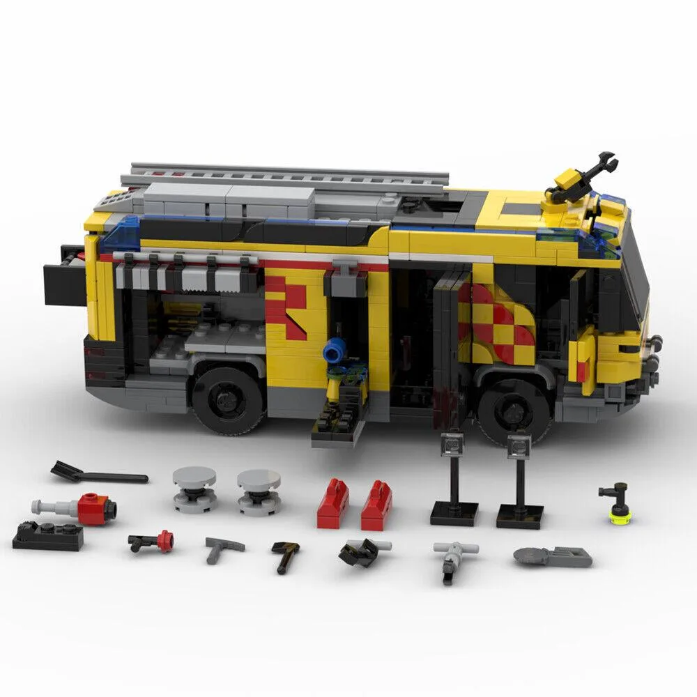 ZITIANYOUBUILD ZITIANYOUBUILD MOC-60616 Fire Truck 916 Parts Educational Building Set — product photo