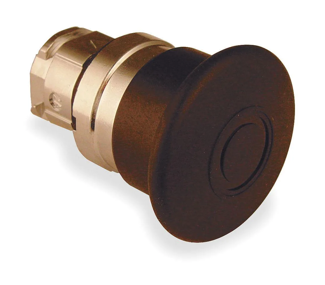 Schneider Electric Schneider Electric ZB4BT2 22 mm Mushroom Push Button Black — product photo