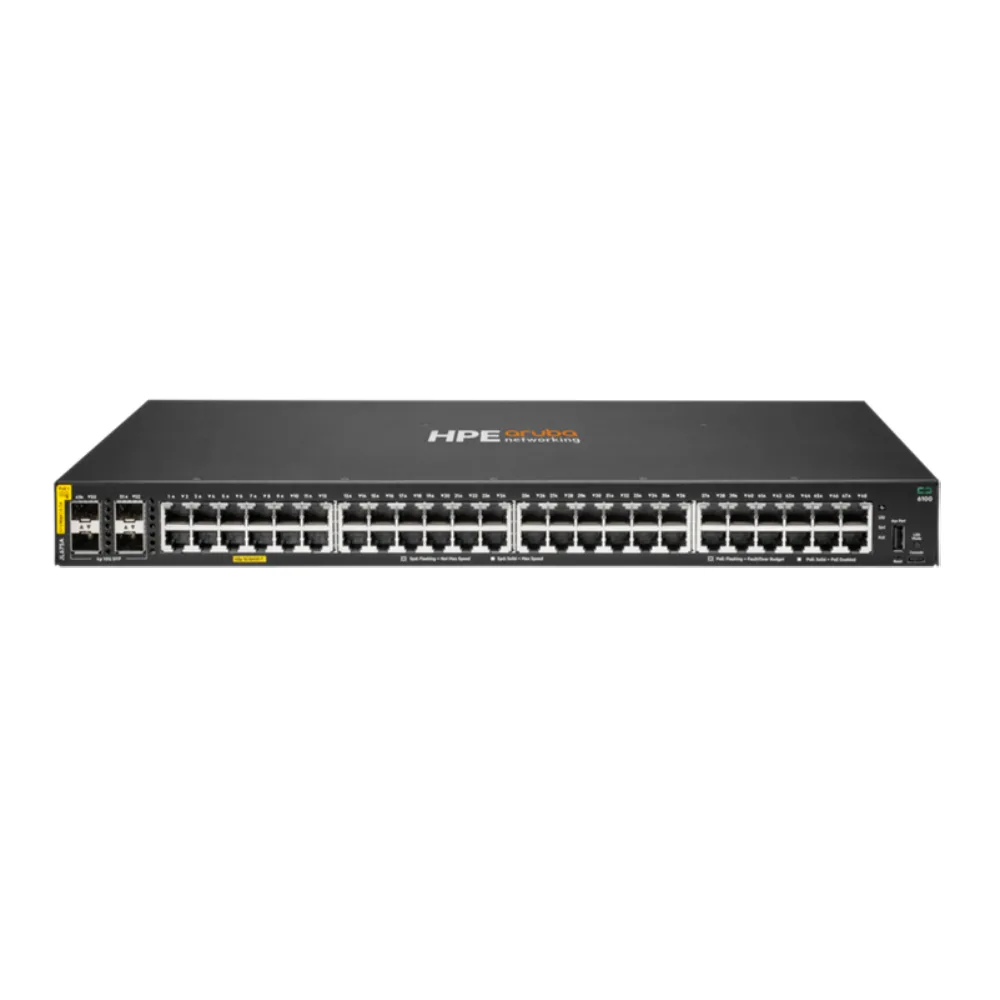 HPE HPE Aruba CX 6100 48-port PoE Switch 4 SFP+ 370W JL675A#ABA — product photo