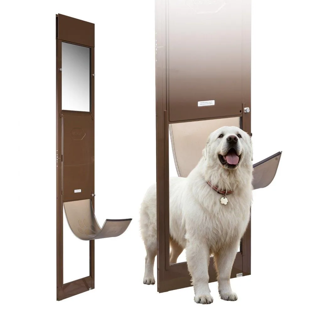 VEVOR VEVOR CWM03-XL-B Dog Door for Sliding Glass 75 7/8-80 11/16 in Brown — product photo