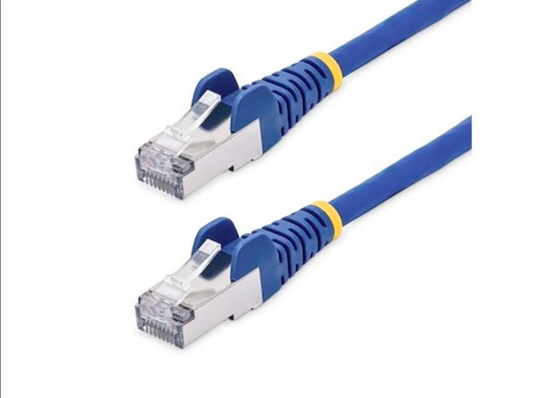 Blue 3ft Cat8 patch cable with snagless RJ45 connectors