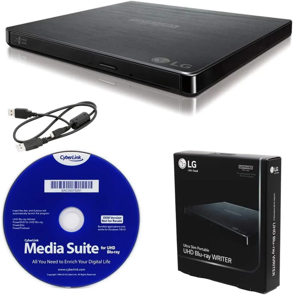 LG Electronics LG Electronics BP60NB10 Portable 6X Ultra HD Blu-ray Burner — product photo