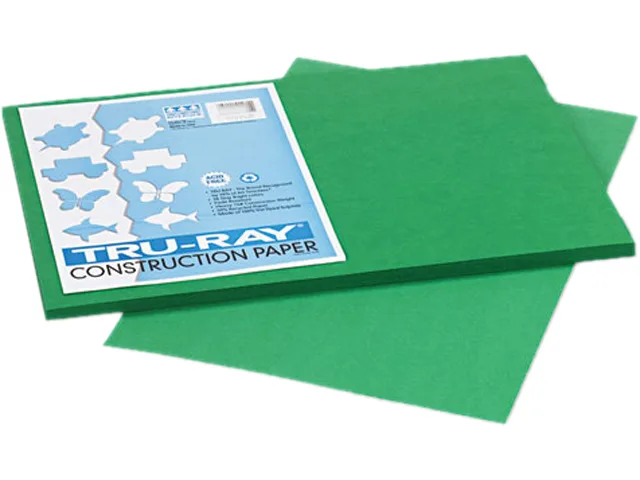 Pacon Pacon 102961 Construction Paper 76 lb 12 x 18 Holiday Green 50 Sheets — product photo