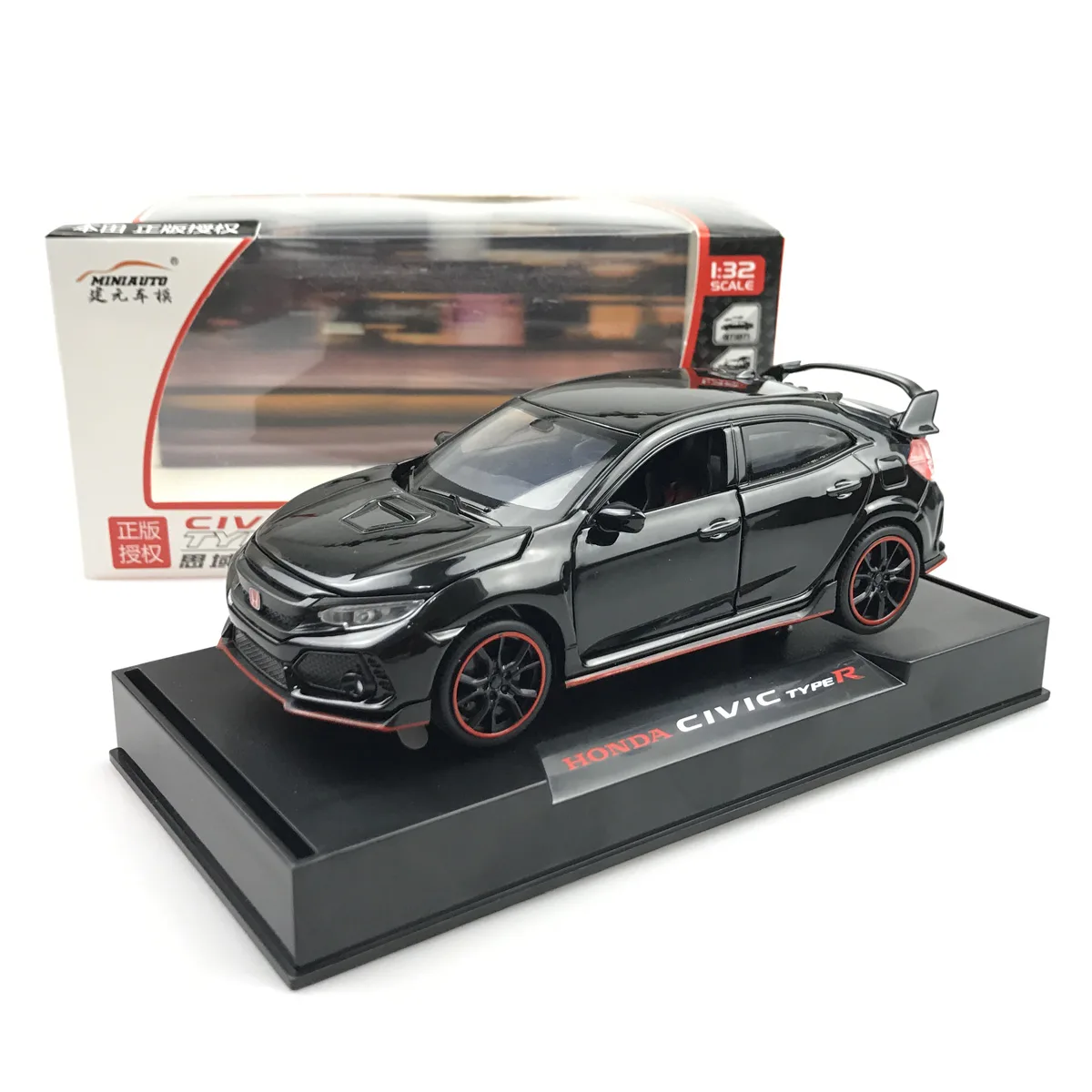 MiniAuto MiniAuto 1:32 Scale Honda Civic Type R Diecast Vehicle Black — product photo