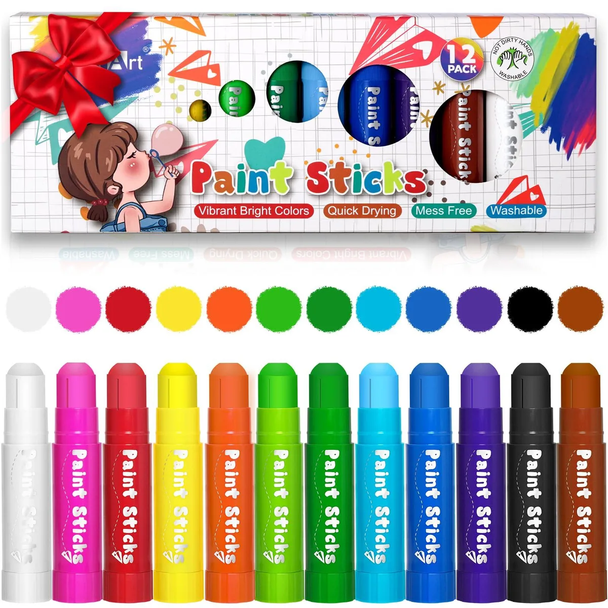 Handy Art Paint Sticks 12 Colors PTS-12 — product photo