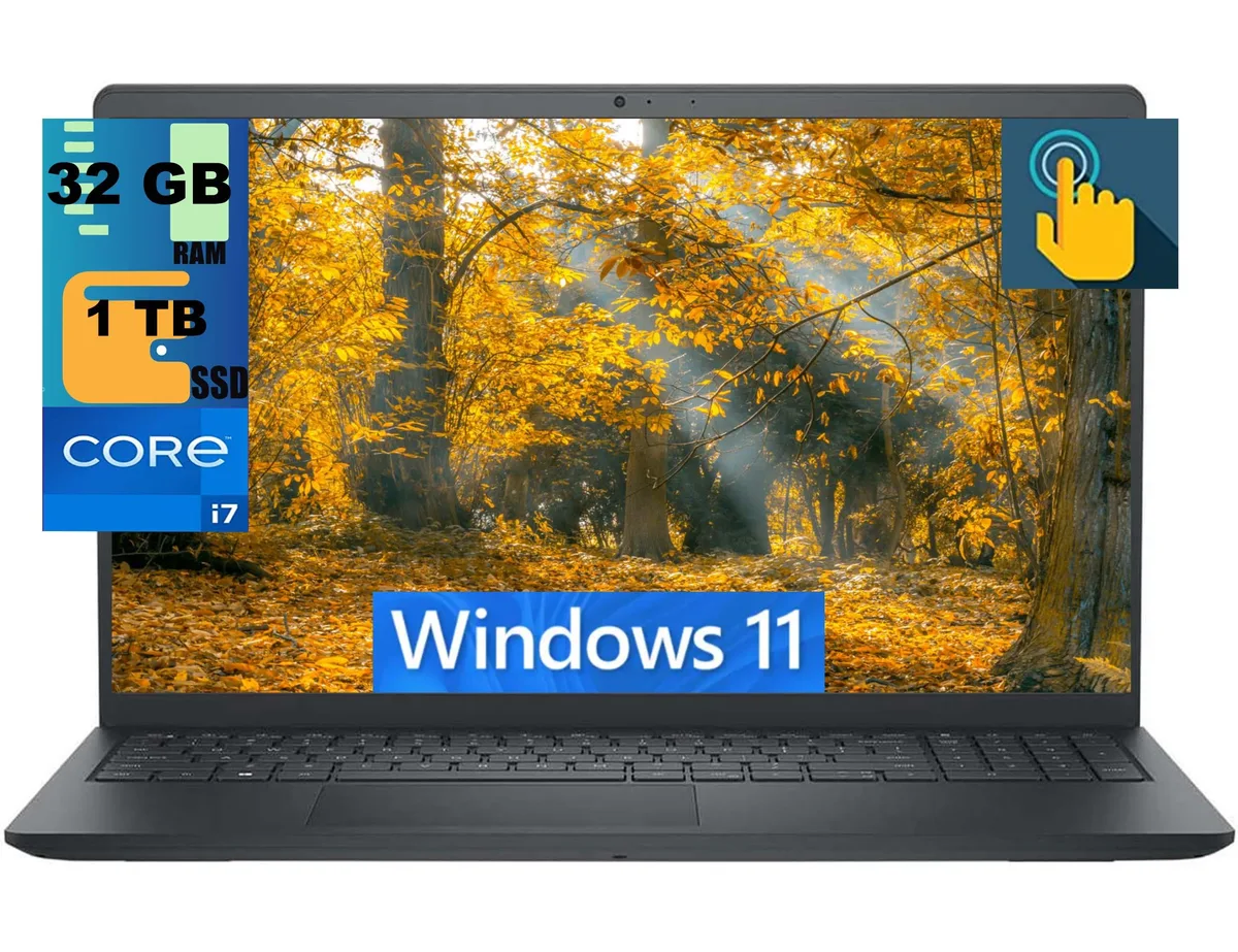 DELL DELL Inspiron 3530 15 laptop 15.6 FHD Touchscreen Core i7-1355U 10-core 32GB 1TB SSD Windows 11 — product photo