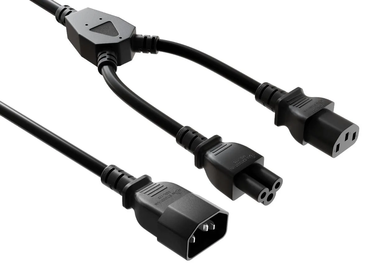 Cable Leader Cable Leader 10ft IEC C14 to IEC C5 18 AWG Black AC Power Cord for Laptop — product photo