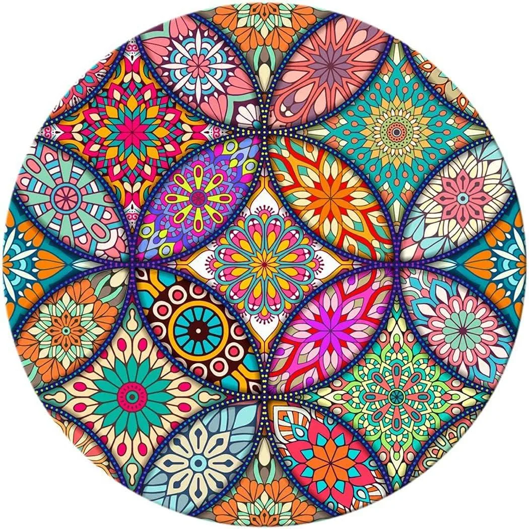 BAOFENG BAOFENG Cute Round Mouse Pad 7.9 inch .12 inch Mandala — product photo