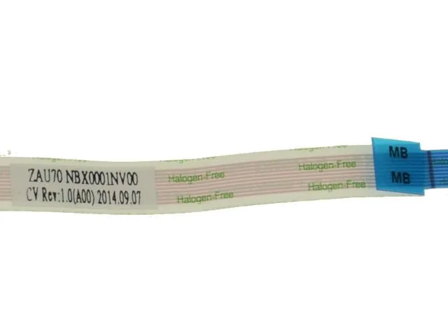 Flat beige ribbon cable with connectors at both ends, new condition