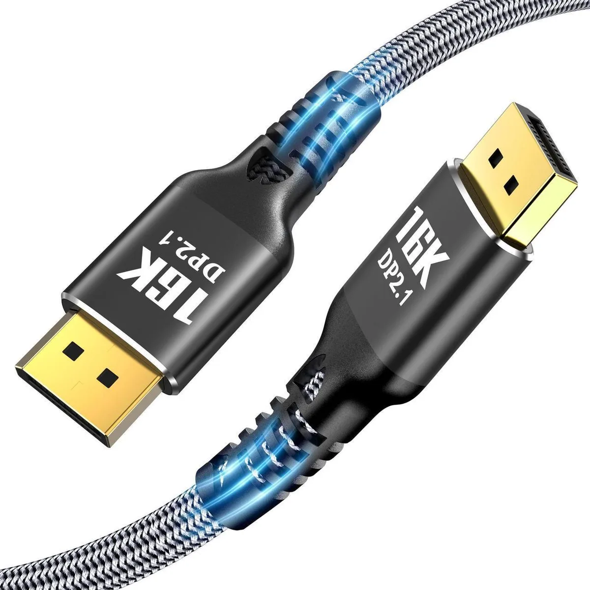 SMUGDESK SMUGDESK VESA Certified DisplayPort 2.1 cable 3.3FT 80Gbps 16K@60Hz 8K@120Hz 4K@240Hz HDR HDCP DSC 1.2a — product photo