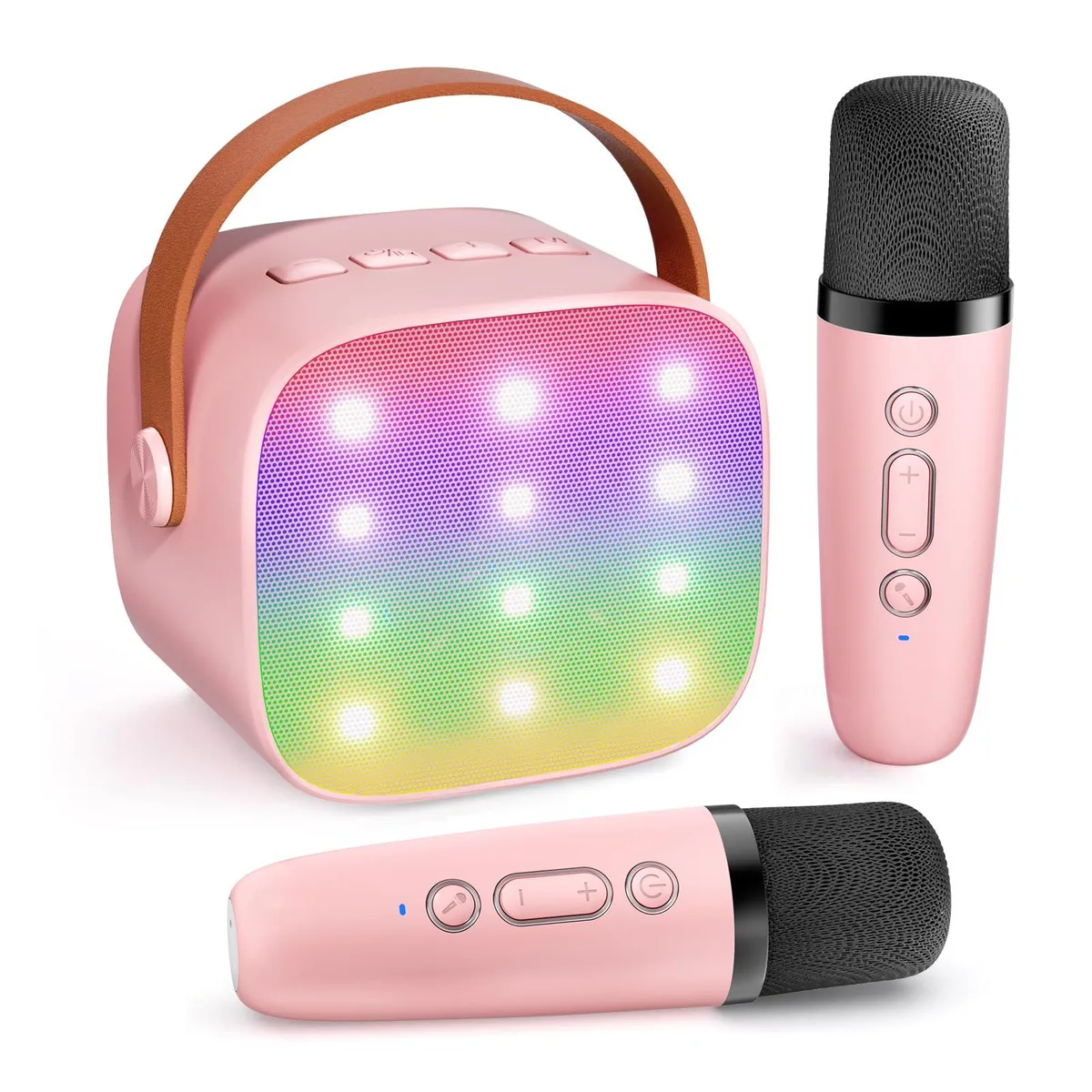  Haomuren K1 Karaoke System with 2 Wireless Microphones, Bluetooth 5.3 — product photo