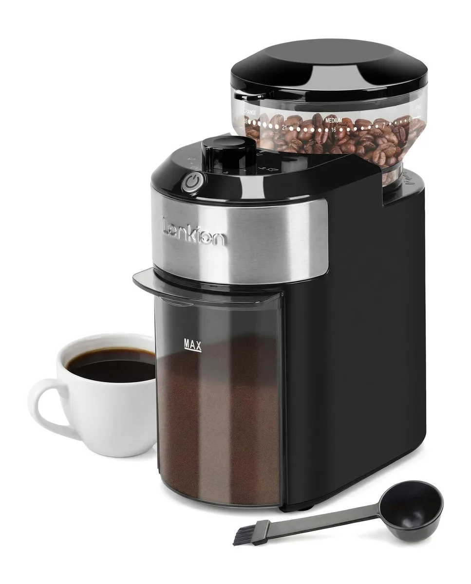  Breville Electric Burr Coffee Grinder 28 Settings 11 Cup 200W Gloss Black — product photo