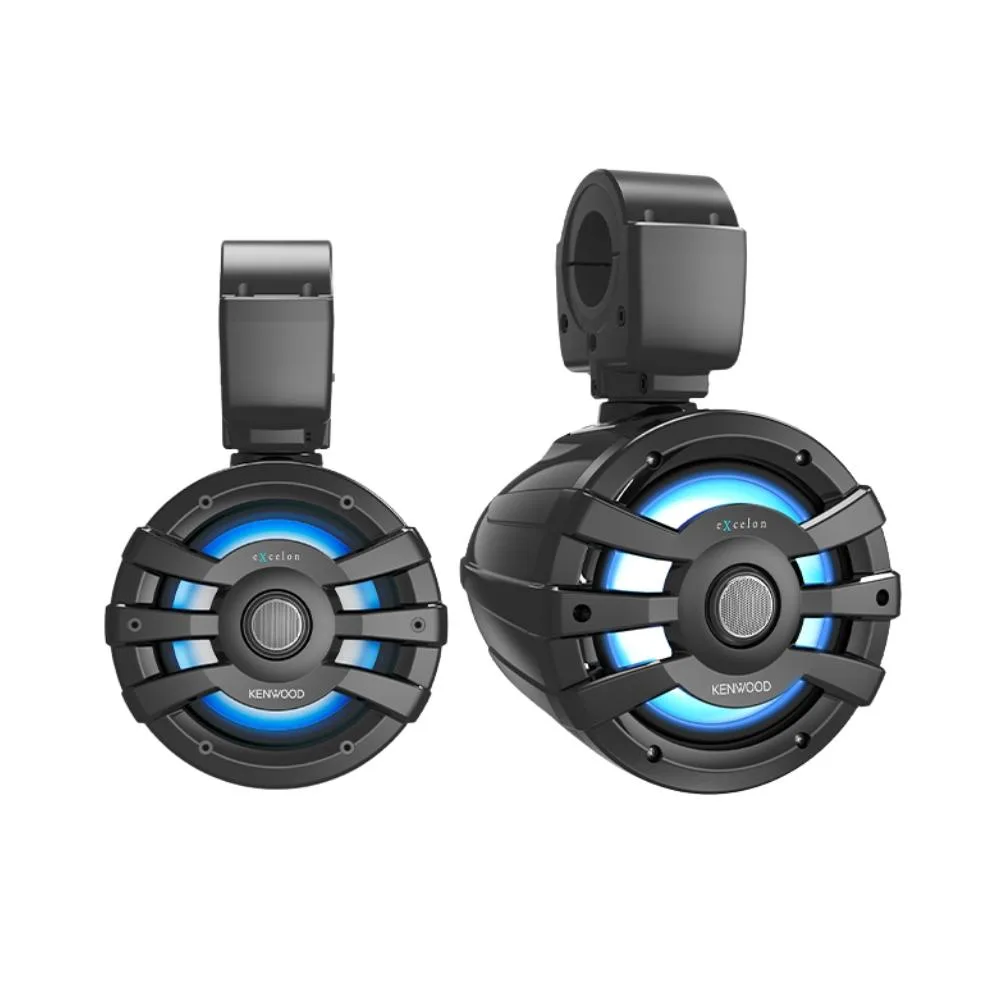 KENWOOD KENWOOD eXcelon XM77TBL 7.7" 100W RMS Coaxial Tower Speaker (Black) — product photo