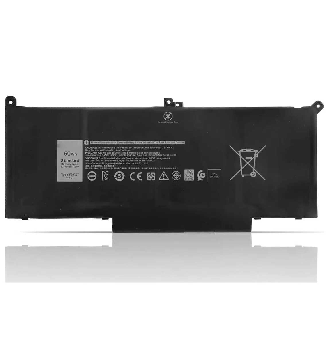 GSM Outdoors GSM Outdoors 2 in 1 Accessory 7.6V 60Wh Battery for Dell Latitude 7280 7380 7480 Series — product photo