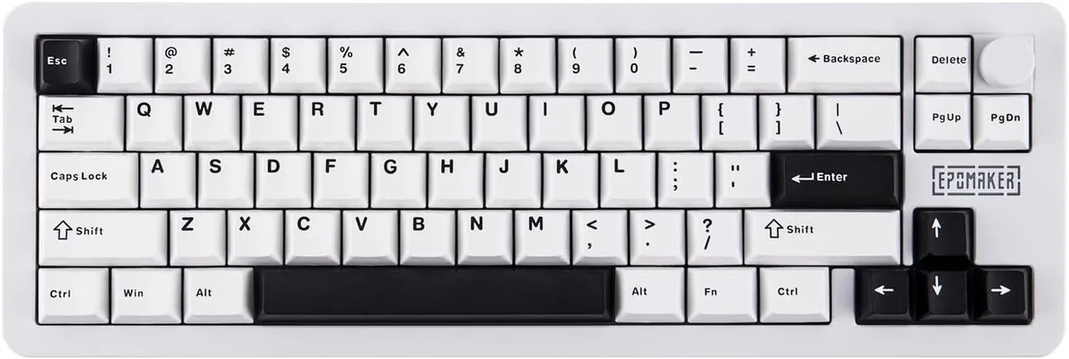 usbroway usbroway Galaxy68 65% Aluminum Gaming Keyboard White Marble White Switch 67-key 6000mAh 1.25kg — product photo