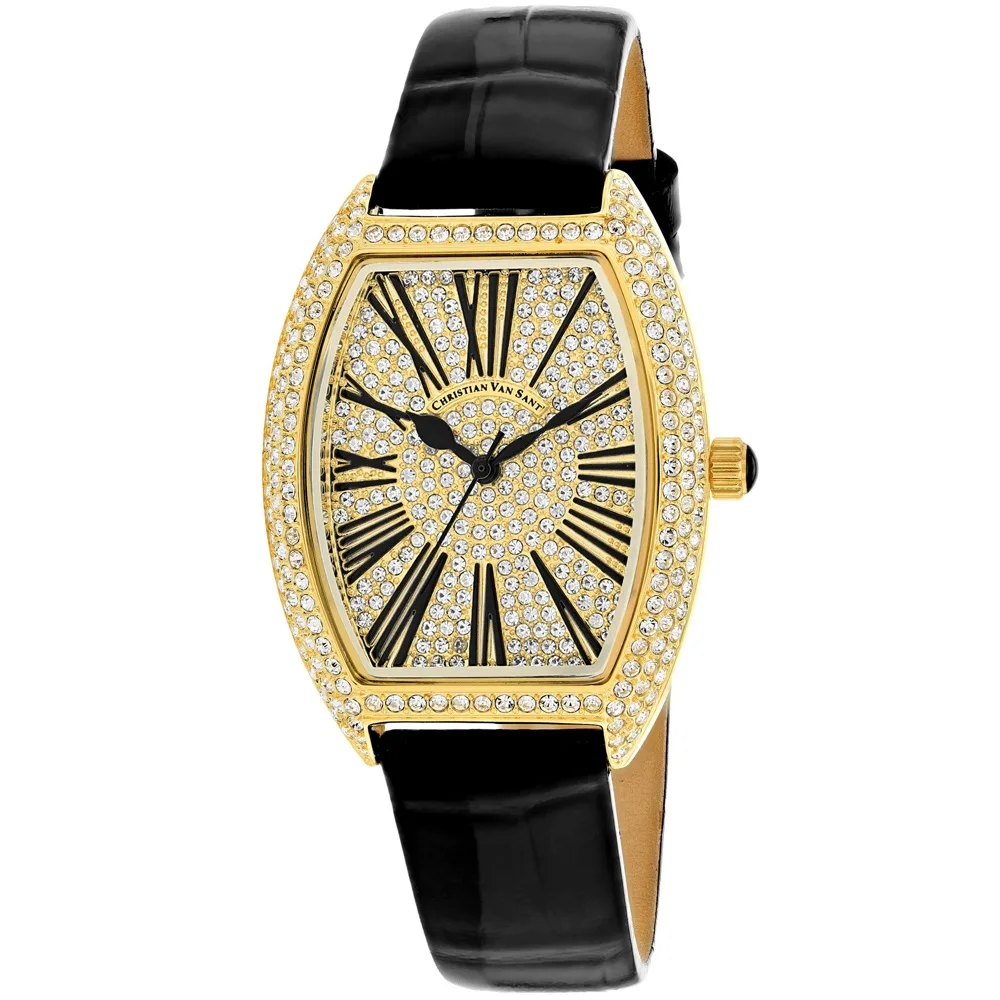 Christian Van Sant Christian Van Sant CV4842 36 mm Gold Dial Leather Watch — product photo