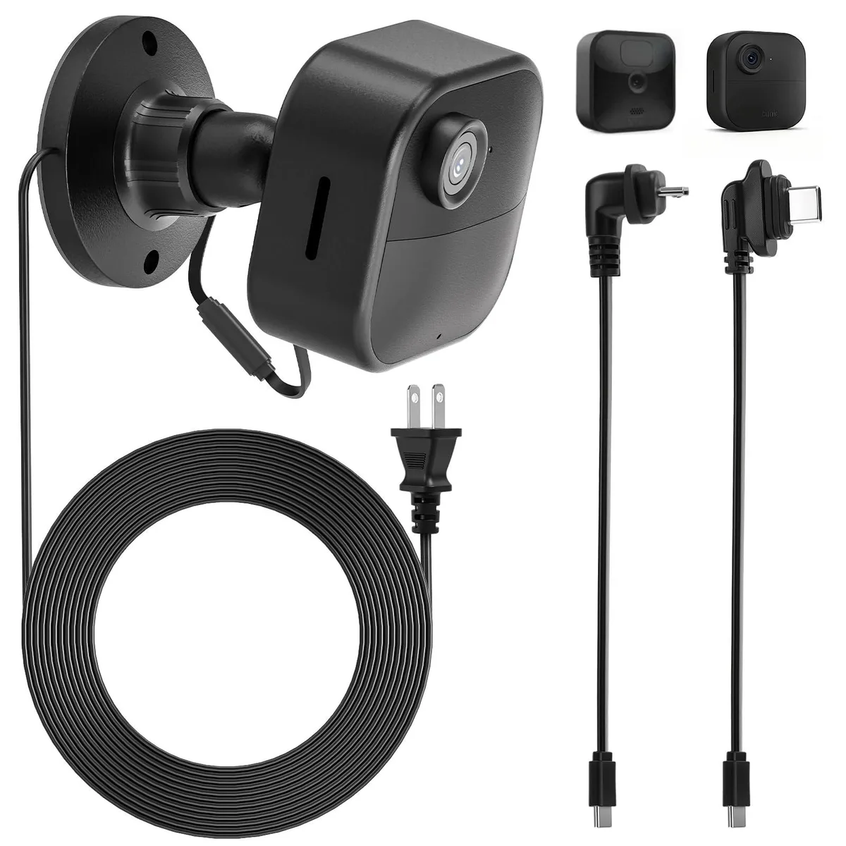  delilyn 2in1 25ft Power Extension Cord with Mount for Blink Outdoor 4 (4th Gen) &amp; 3rd Gen — product photo