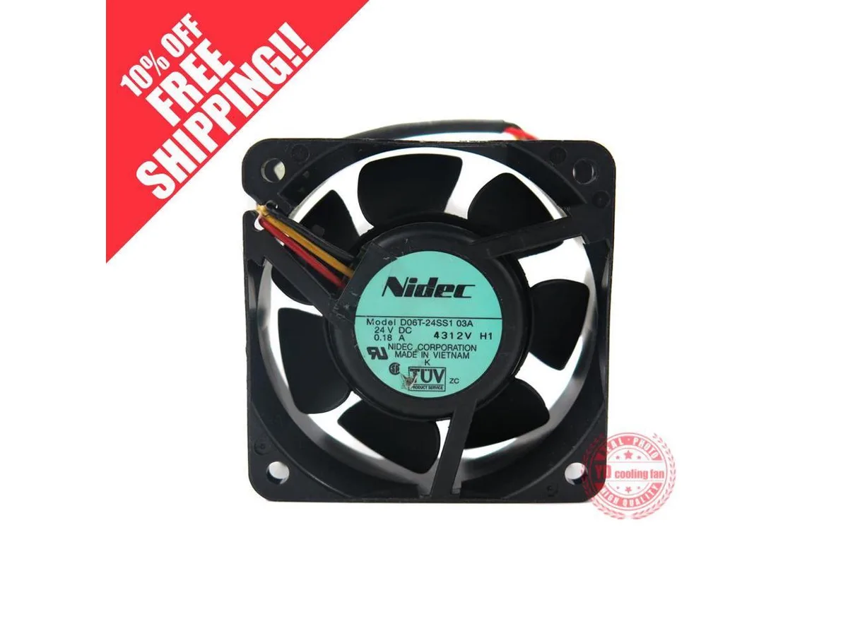 Fans Fans D06T-24SS1 03A 6025 DC24V 0.18A case fan — product photo