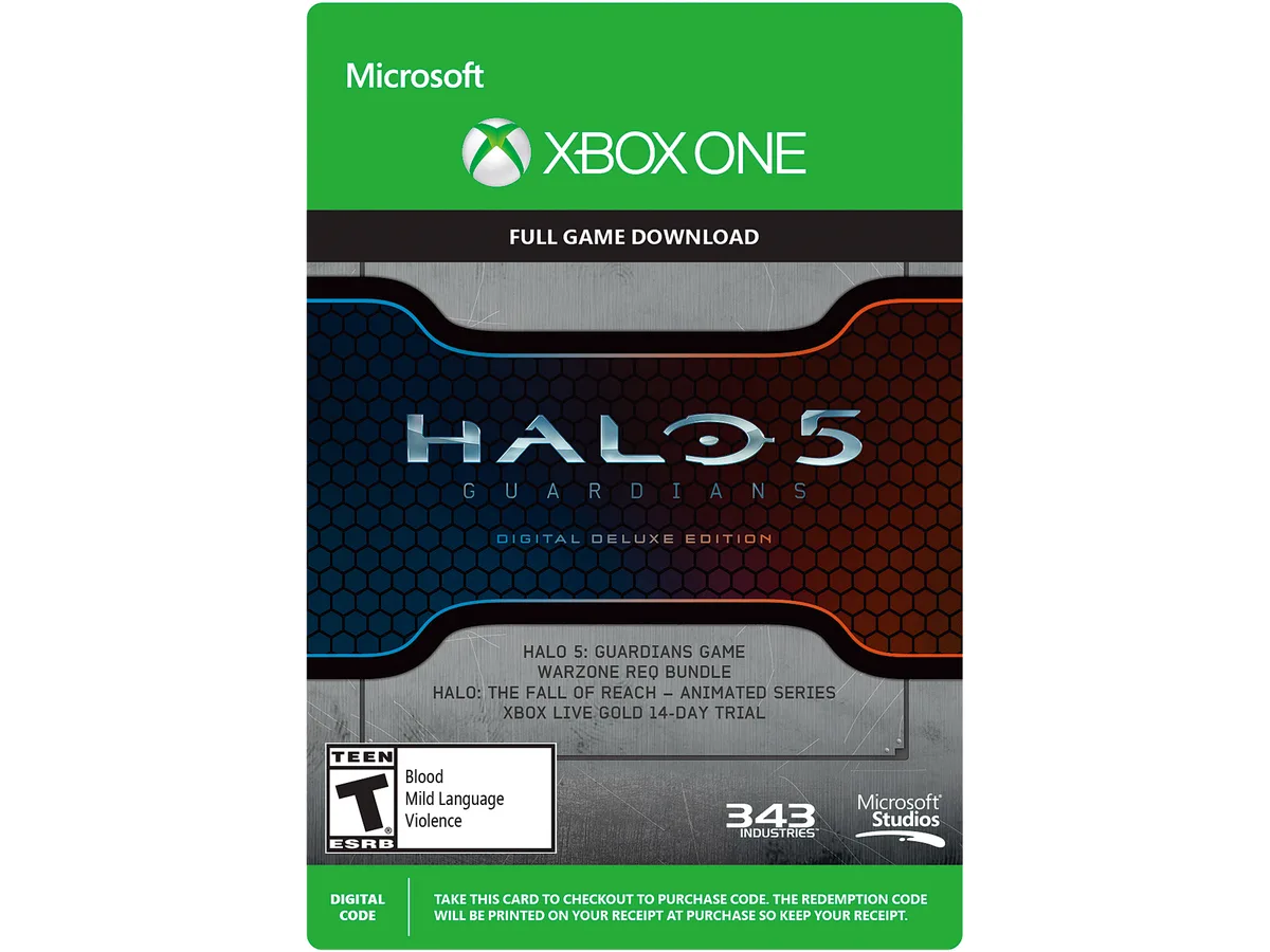 Microsoft Microsoft G3Q-00036 Halo 5 Guardians Digital Deluxe Edition downloadable game — product photo