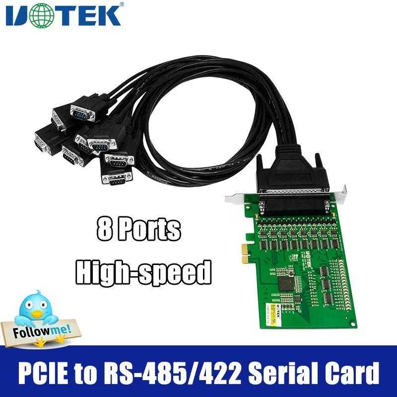 UOTEK UOTEK UT-798 8 Port RS422 RS485 PCIe Serial Card — product photo
