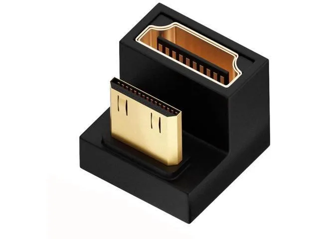 Manw Manw U-Shaped 360° Up Reverse Back Angled Mini HDMI 1.4 Male to HDMI Female Extension Adapter 4K@60Hz — product photo