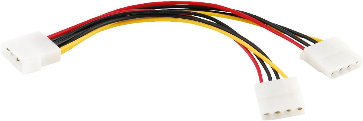 JacobsParts Inc. JacobsParts Inc. MLX-Y 4-pin Molex Male to 2x Female Y-Splitter 8 Inches — product photo