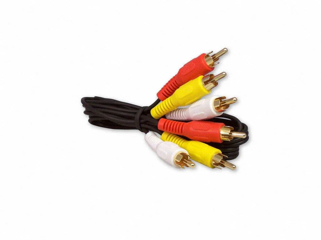 Your Cable Store RCA 3 Male-to-Male Cable 3 ft Braided Black — product photo