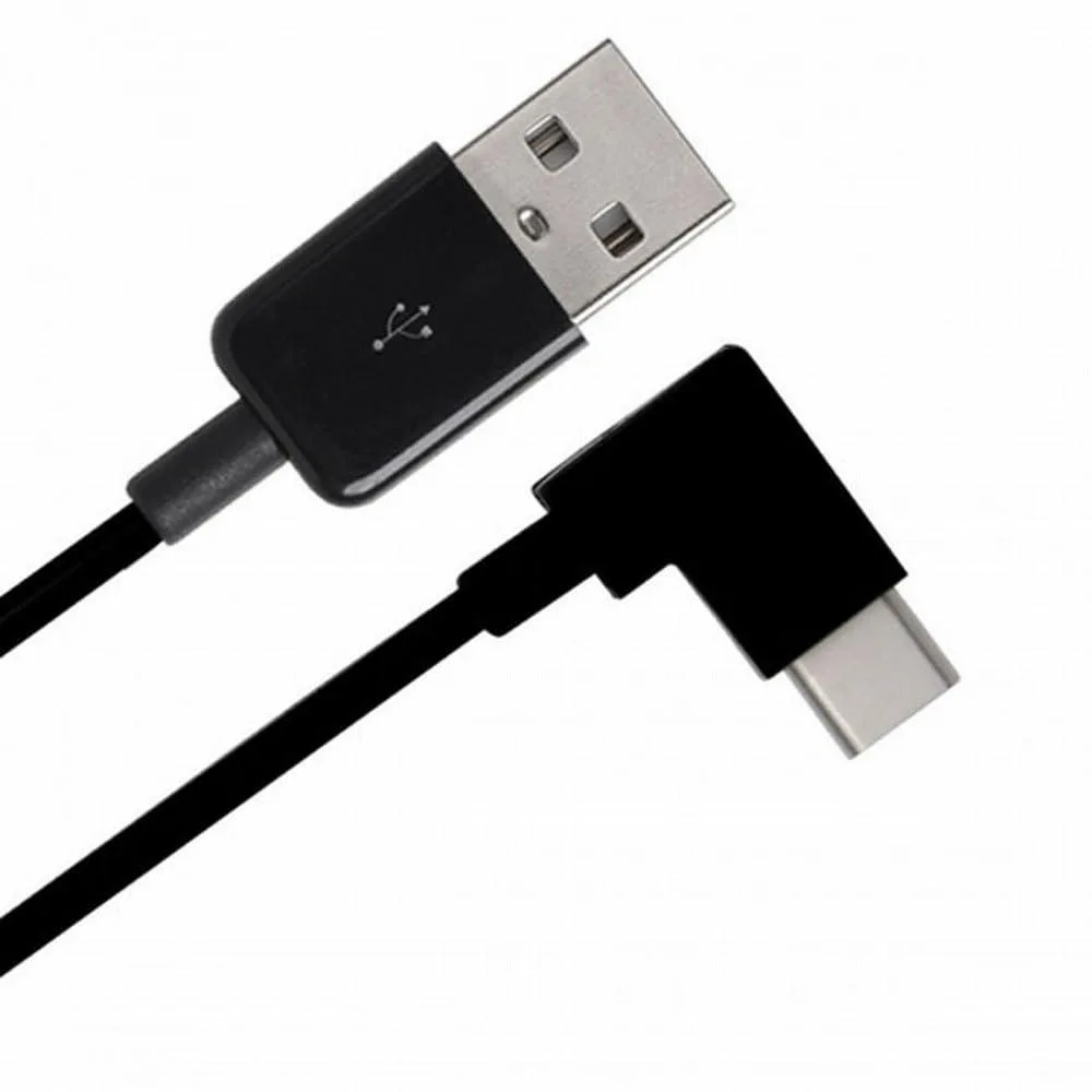 Fervit Fervit USB 3.1 Type C to USB 2.0 Right Angled Cable 90 Degree 200cm Black — product photo