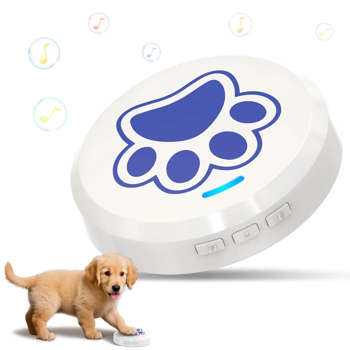  ChunHee CB10-WH/BU Dog Training Bell 1 Button 36 Sounds 115dB — product photo